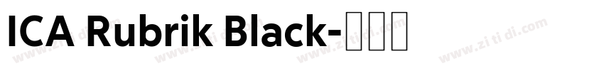 ICA Rubrik Black字体转换